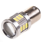 Автолампа диод S25 (P21/5W) 12/24V 18 SMD BAY15d 2-конт Белая комп.2 шт противотуманки/поворо SKYWAY S08201317