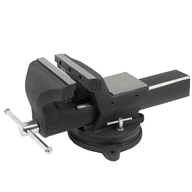 Тиски стальные поворотные с наковальней и съемными губками+захват для труб+захват для труб 175 мм RockForce RF-6540607