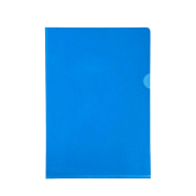 Папка-уголок "Exacompta", А4, 130 мк, ПВХ, прозрачный, синий