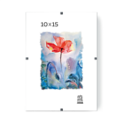 Фоторамка "ПКлип002130 Zebra", 30х40 см, клип, со стеклом, прозрачный