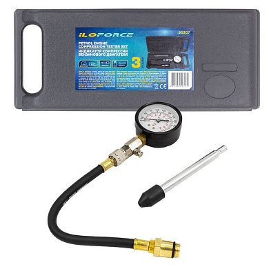 Индикатор компрессии бензинового двигателя Profi 3 пр. 0-21Bar, М14, М20 ILOforce IF-903G7