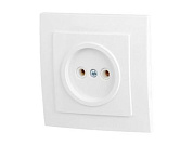 Розетка 1-ая, скрытая, б/з белая, RS 16-131 Б Юпитер JP7420-02