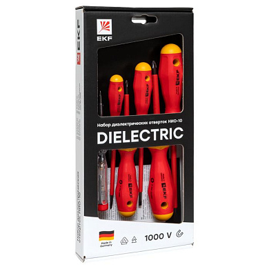 Набор диэлектрических отверток НИО-10 EKF Professional ndo-10