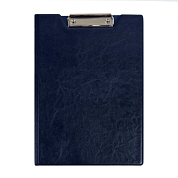 Планшет открывающийся с зажимом, A4, винил, синий