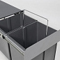 Мусорные контейнеры выдвижные 400 (2*15LT), серый AKS 90609
