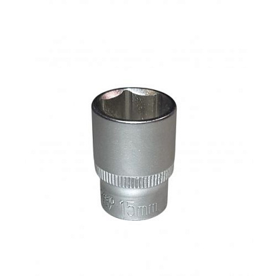 Головка торцевая 3/8" 6-гр 15 мм L28 мм CrV H-D HD-3810