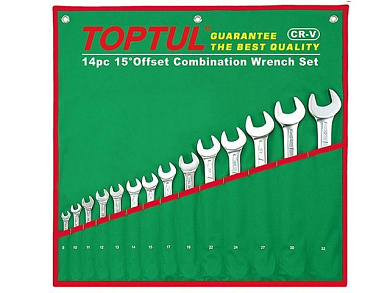 Набор ключей комбинированных 8-32 мм 14 пр. Toptul GAAA1404