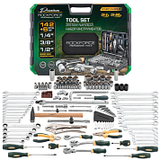 Набор инструментов 142+6пр. 1/4''&3/8''&1/2'' 6-гр&12-гр RockForce RF-41421-5HD