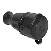 Роз, перенос, с защитной крышкой каучуковая 230В 2P+PE 16A IP44 EKF PRO RPS-012-16-230-44-r