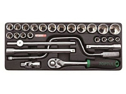 Набор-сет головок 1/2'' 26пр. 434х176мм Toptul GCAT2604