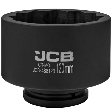Головка ударная 120 мм 12-гр 1'' JCB JCB-488120