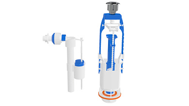 Арматура для смывного бачка, однорежимная, с боковой подводкой, AV Engineering AVE129691