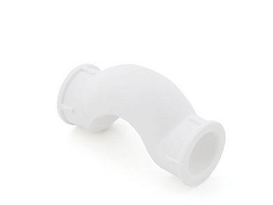 Обвод ПП с муфтой, короткий d25, белый РосТурПласт 10715