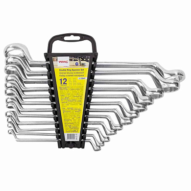 Набор накидных ключей 12 пр. 6х7-30х32 мм WMC TOOLS WMC-5128MP