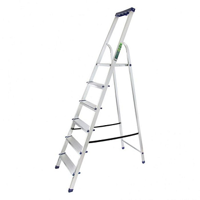 Стремянка алюминиевая с органайзером " Универсал", 6 ступеней, Сибртех 97896