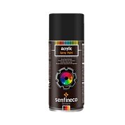 Краска-спрей акриловая черная матовая мл. Paint Acrylic Black matt Senfineco 4004