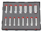 Набор 6-гр. глубоких головок 15 пр. 10-30 мм 1/2'' Force K41513