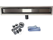 Сливной трап горизонтальный D40, нерж. сталь, сухой затвор, 70х600 мм AV Engineering AVE5027060