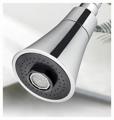 Душевая лейка кухонного смесителя 2 режима, "кухонный душ", пластик, хром Ledeme L26-2