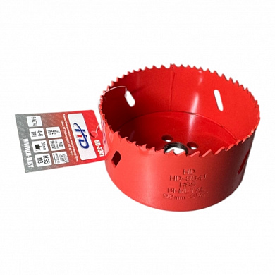 Коронка биметаллическая по металлу и дереву 92 мм., L38 мм., 5/8"-18UNF, HSS M3 H-D HD-3341