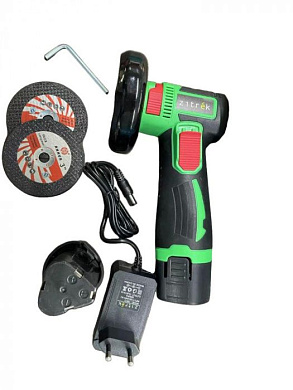 Углошлифовальная машина AG 12, 75мм, 12 B, Li-Ion акк. 2x2.0Ач, ZITREK 063-4401