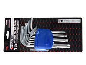 Набор ключей Torx с отверстием 15 пр. Forsage F-5151T