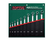 Набор накидных ключей отогнутых на 75° 6-27 мм 10 пр. Toptul GRAI1001