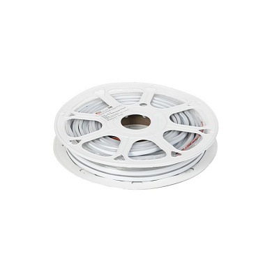 Гибкий неон - 9,6W/m, 12V, 6*12мм, 120 д/м, IP65, нейтральный белый, 4000K, - 20м, AKS 118641