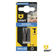 Бита для шуруповерта SW в блистере GRAFF