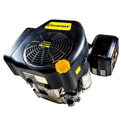 Двигатель бензин. 13 л.с.,340см.куб, диаметр 25,4мм, шпонка, верт. вал, эл.стартер CHAMPION G340VKE