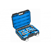Набор инструментов 1/2" 24 пр, 6-гр,. CrMo Hoegert HT1R410