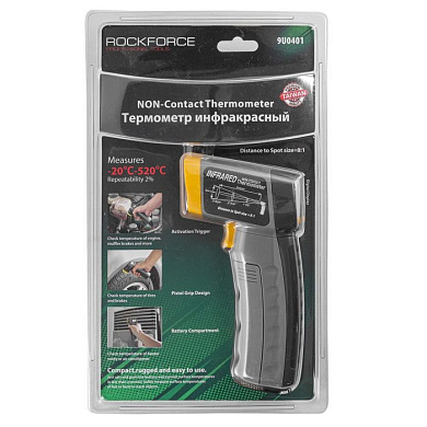 Термометр инфракрасный, от -20° до 520° RockForce RF-9U0401