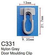 Клипса для крепления внутренней обшивки а/м GM пластиковая, 100 шт Forsage C0331(GM)