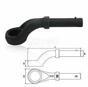 Ключ ударный накидной 45 гр. Toptul серия AAAV