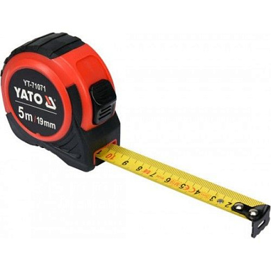 Рулетка 5м.х19 мм. NYLON, ABS бытовая Yato YT-71071