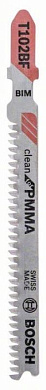 Пилка для лобзика T 102 BF Clean for PMMA 5 шт. BOSCH (2608636781)