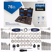 Набор метчиков и плашек 76 пр Scheppach Sch-M076-3
