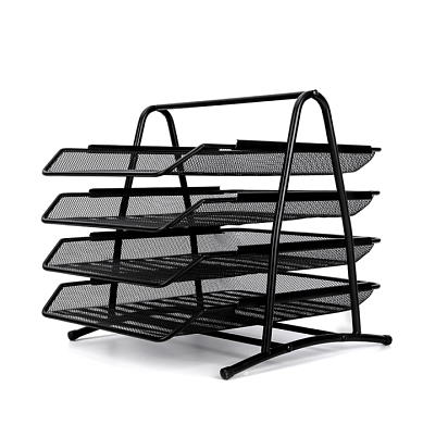 Модуль горизонтальный "Deli" на 4 лотка, черная сетка