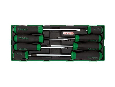 Набор отверток 8 пр. в ложементе Toptul GTA0823