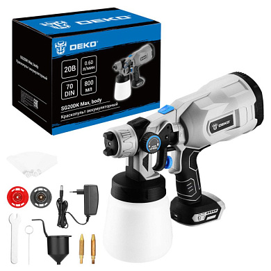 Краскопульт аккумуляторный SG20DK Max DEKO 083-1134