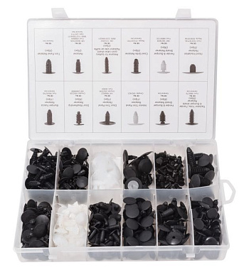 Набор пластиковых крепежей универсальных 340 пр. Forsage F-01Z0237