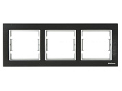 Рамка 3-ая горизонтальная алюминий дымчатый ELITRA, Mutlusan 2170 853 1392