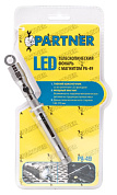 LED Телескопический фонарь с магнитом, 1 светодиод Partner PA-49