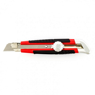 Нож, 18 мм, выдвижное лезвие, металлическая направляющая, винтовой фиксатор лезвия Matrix 78914