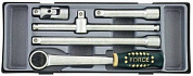 Набор трещотка 72 зубца с приспособлениями 5 пр. 1/2'' Force T4057