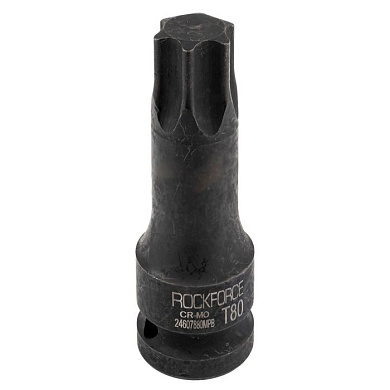 Головка-бита TORX ударная T80, 1/2" RockForce RF-24607880MPB