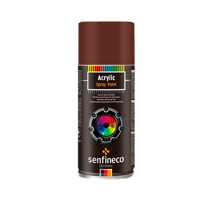 Краска-спрей акриловая коричневая 400 мл. Paint Acrylic Brown Chocolate Senfineco 4333