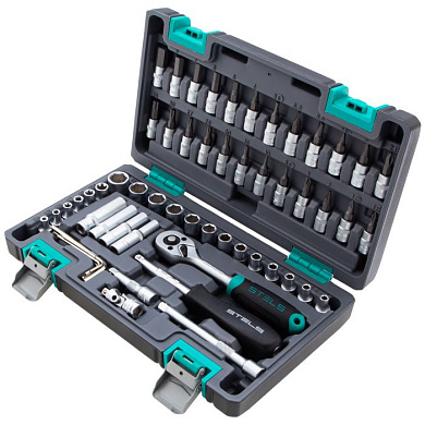 Набор инструментов 1/4'' CrV 57 пр. Stels 14101