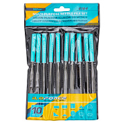 Набор надфилей разнопрофильных 160 мм, 10 пр. ILOforce IF-6164