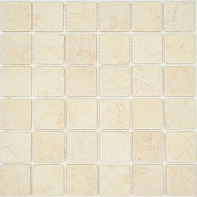 Мозаика Pietrine Botticino MAT, 48х48х6 мм, MOSAICSTORY 35406